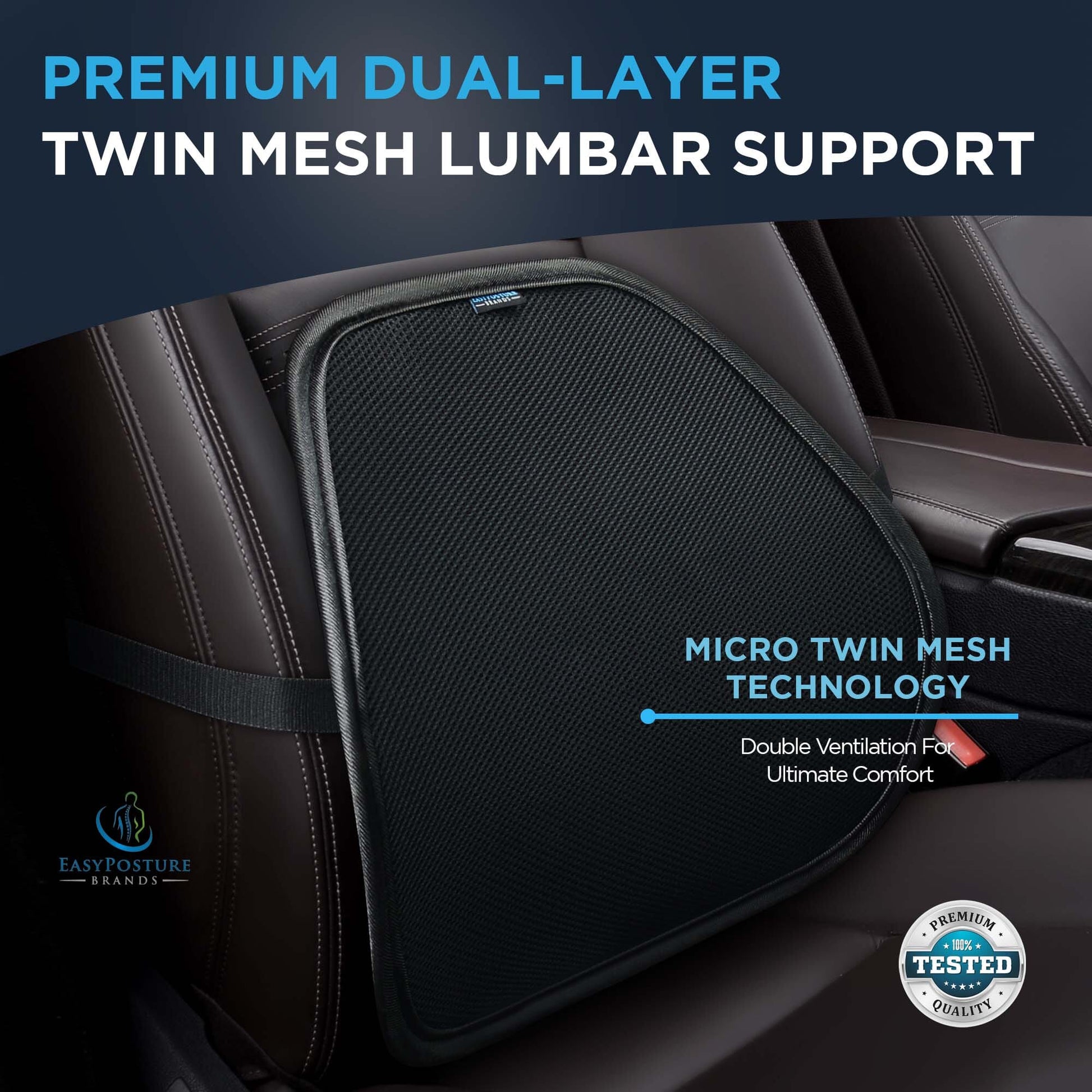 Mesh Lumbar Back Support Back Support Easy Posture