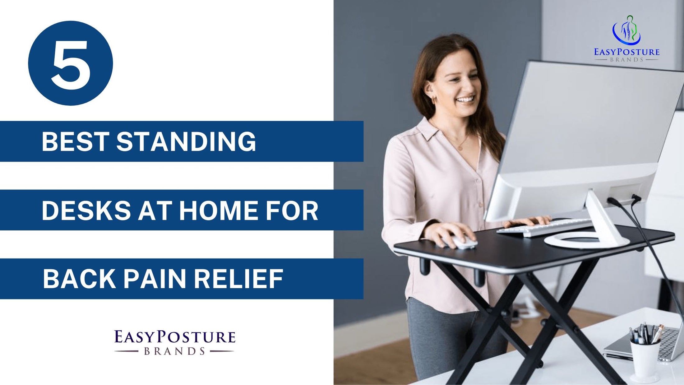 5 Best Standing Desks at Home for Back Pain Relief Easy Posture Brands
