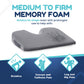 Car Seat Cushion - Wedge Shaped Gel Infused Memory Foam Seat Cushion ComfiLumba Gray Mesh Cover (extender not included) 