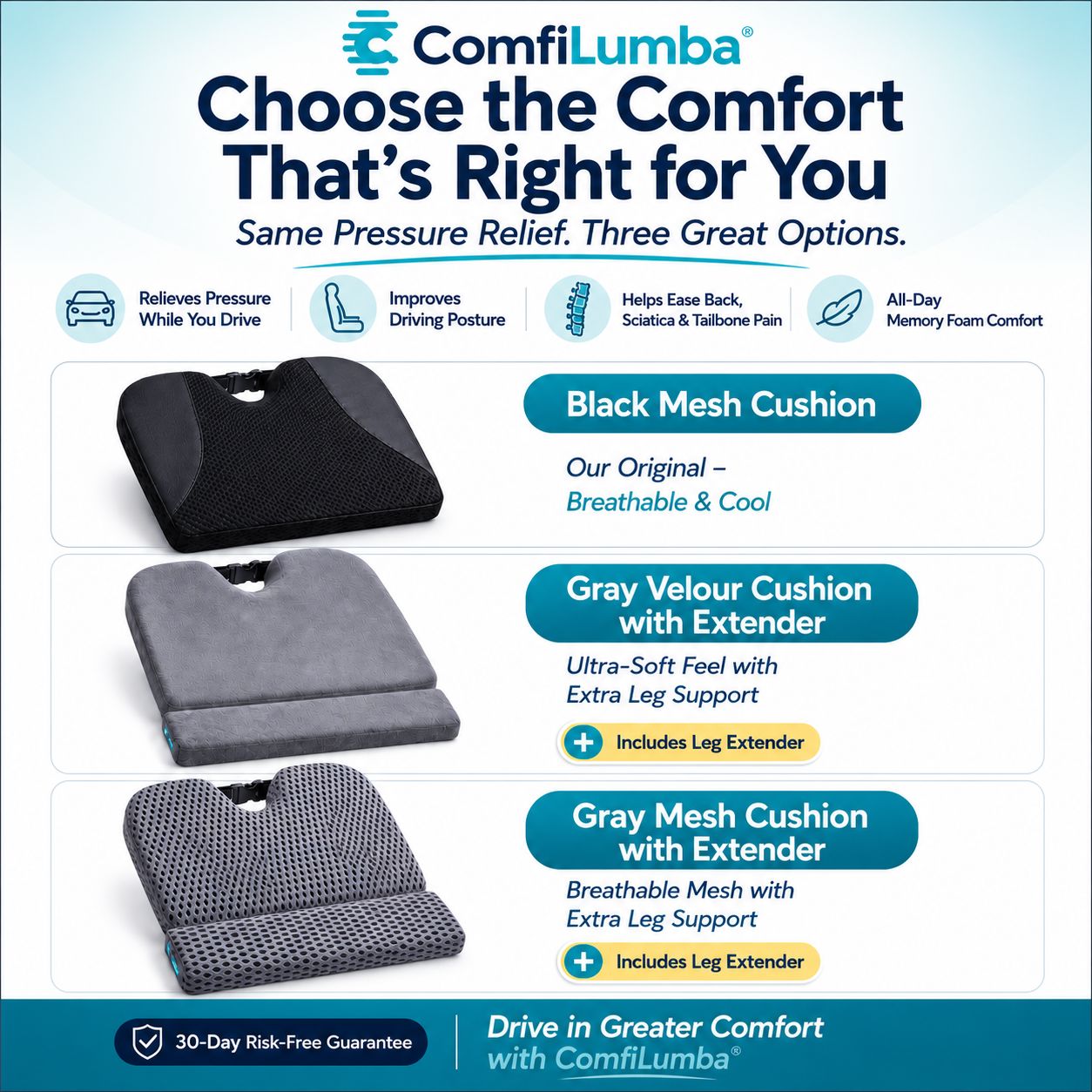 ComfiLumba Seat Cushion Seat Cushion ComfiLumba 